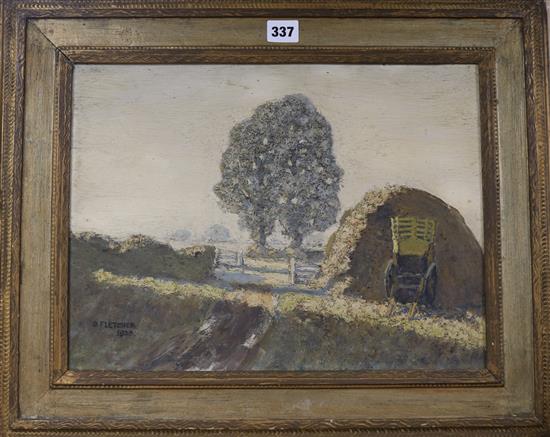 Bramwell Fletcher, oil on canvas, Morning Sun, 30cm x 40cm